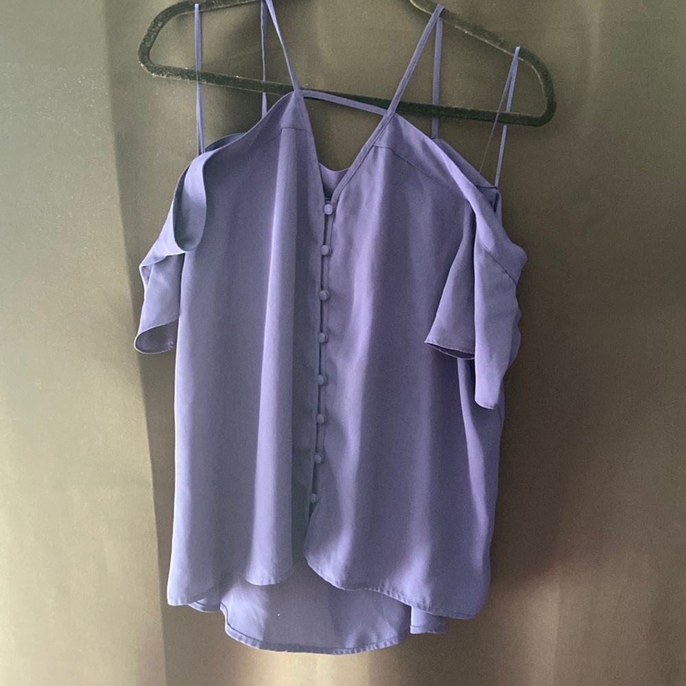 Size Large off-the-shoulder blouse from Express
